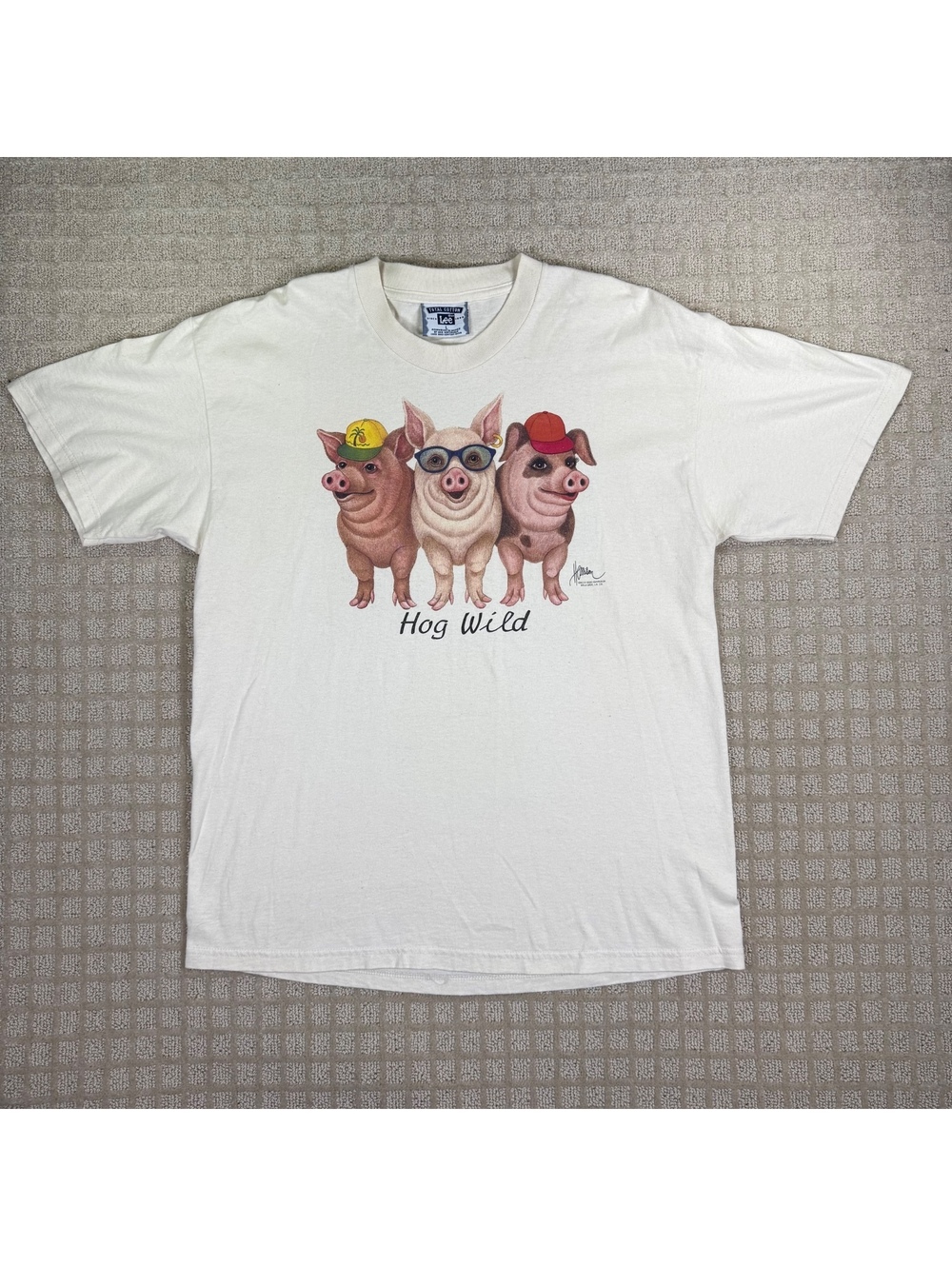 Lee Hog Wild graphic T-shirt white lg